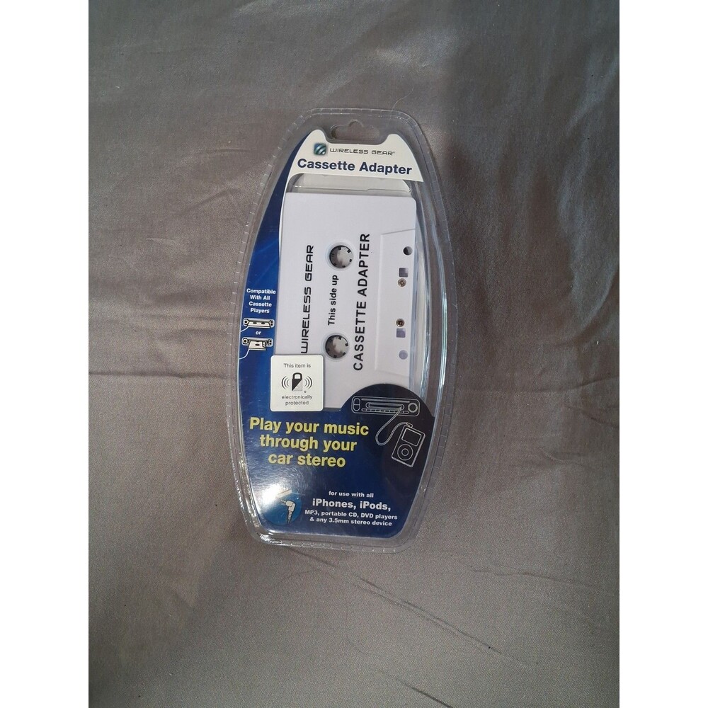 Wireless Gear Cassette Adapter-GO243- for iPods, iPhones, CDs, DVD + More.